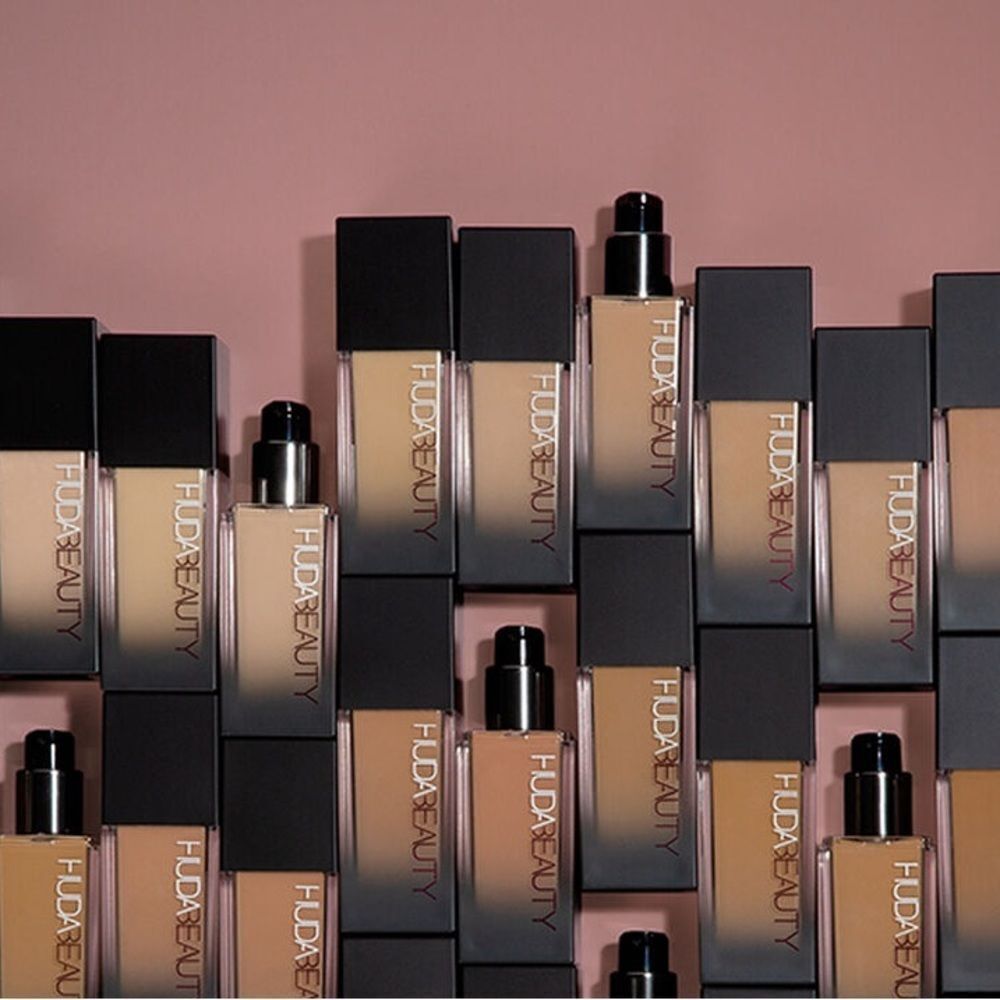 HUDA BEAUTY Liquid Foundation Range in Beige and Tan Shades